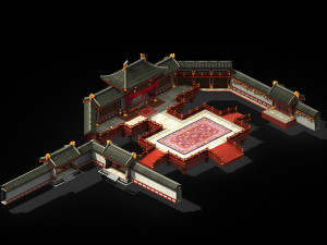 cultural plaza-yonglefang 01 Model 3D