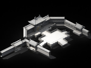 cultural plaza-yonglefang 01 Model 3D