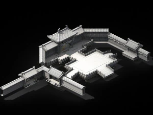 cultural plaza-yonglefang 01 3D Model