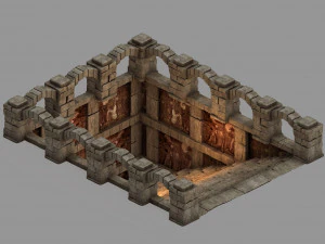 沃玛神庙-地下入口01 3D 模型