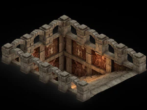 temple of woma-underground entrance 01 3D Model
