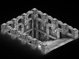 temple of woma-underground entrance 01 3D Model