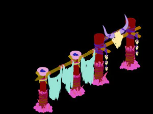 महिला-रेलवे का मंदिर 01 3D मॉडल