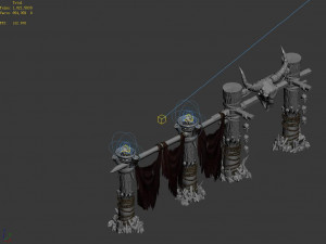 temple of woma-guardrail 01 Modello 3D