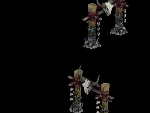 temple of woma-guardrail door 01 3D Модель