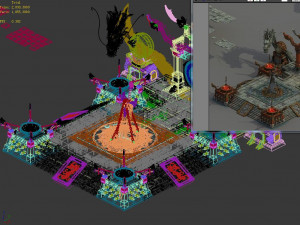 temple of woma-arena 3D-Modell