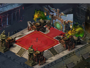 temple of woma-arena 3D-Modell
