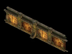 temple of woma-wall 3D Model