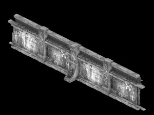 temple of woma-wall 3D Model