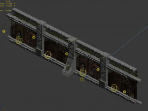 temple of woma-wall 3D Model