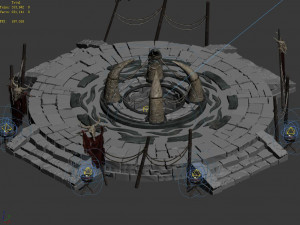 temple of woma-three-tiered altar Modello 3D