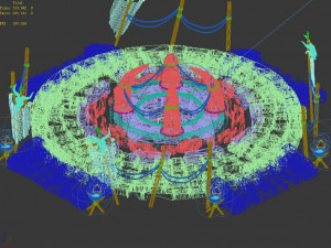 temple of woma-three-tiered altar Modello 3D