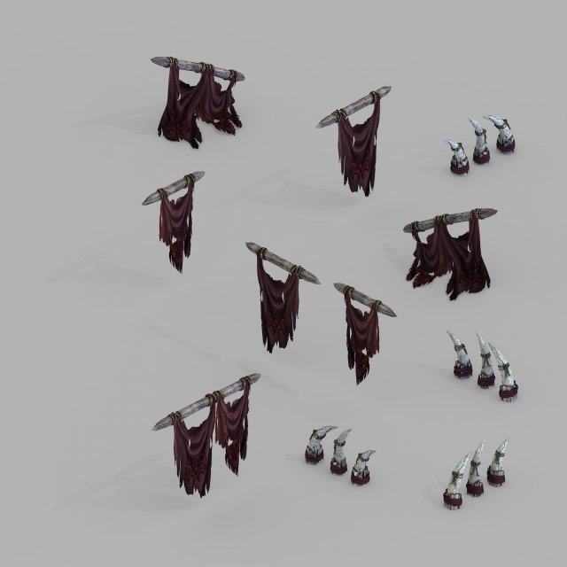 temple of woma-stone tooth-rag Model 3D .c4d .max .obj .3ds .fbx .stl .blend 