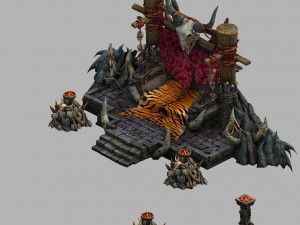 temple of voma-throne 01 3D Model