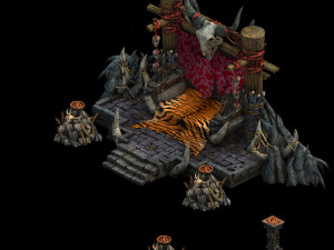 temple of voma-throne 01 3D मॉडल