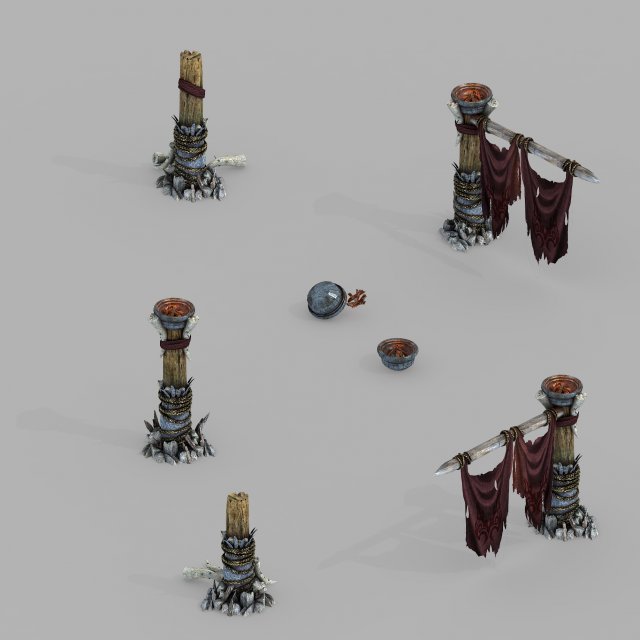 temple of woma-pillars Modelo 3D .c4d .max .obj .3ds .fbx .stl .blend 