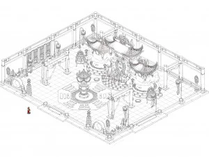 journey to the west-wuzhuang temple 21 3D Model