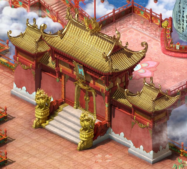 fairyland-pantaoyuan 9000 years building-archway 3Dモデル .c4d .max .obj .3ds .fbx .stl .blend 
