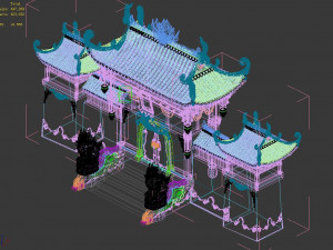 fairyland-pantaoyuan 9000 years building-archway 3Dモデル