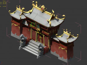 fairyland-pantaoyuan 9000 years building-archway 3D Model