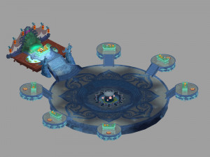 fairy world-banquet-pan peach conference 12 3D 모델