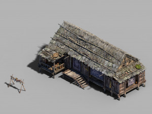 country-building-farmer-home Modèle 3D