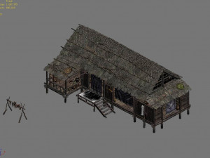 country-building-farmer-home 3D Modell