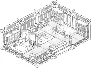 shilla-messenger room 12 3D Model