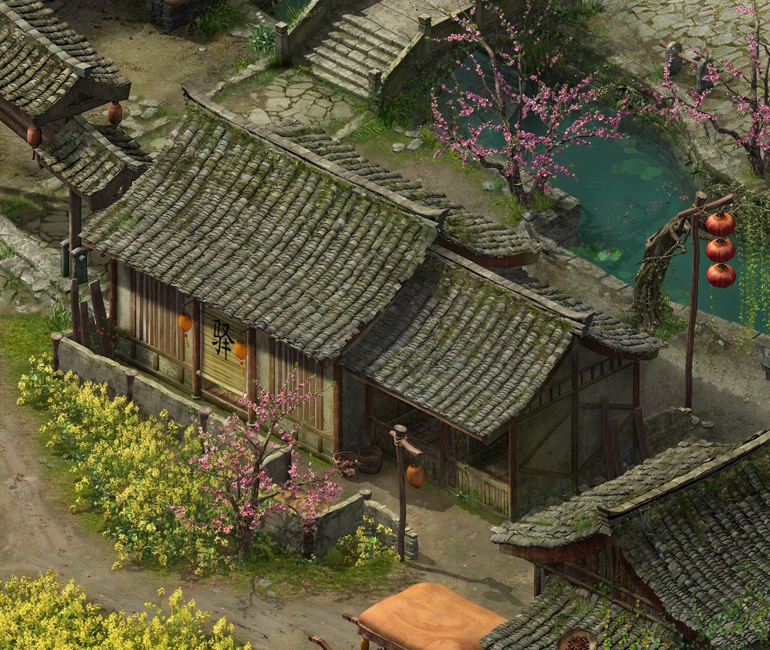 rest station-house-post station-inn 3D Model .c4d .max .obj .3ds .fbx .stl .blend 