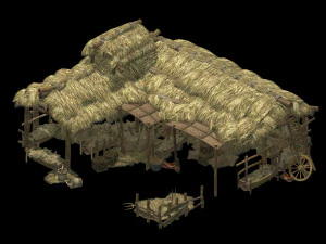rest stop-stable 02 3D Model