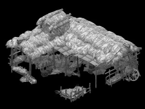 rest stop-stable 02 3D Model