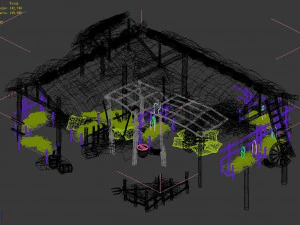 rest stop-stable 02 3D Model