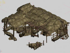 rest stop-stable 02 3D Model