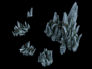 asura heaven realm-big mountain Model 3D