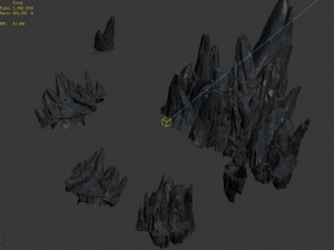 asura heaven realm-big mountain Model 3D