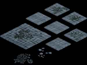 shura celestial realm-broken floor tiles 3D Модель
