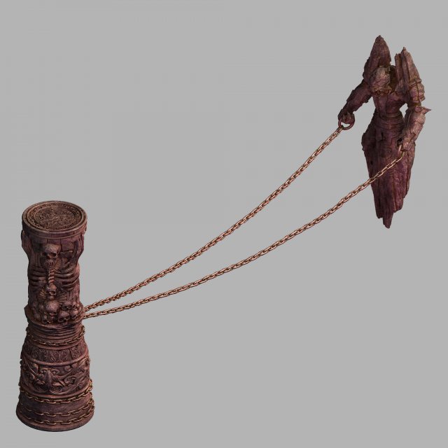 shura heaven-sculpture-pillar Model 3D .c4d .max .obj .3ds .fbx .stl .blend 