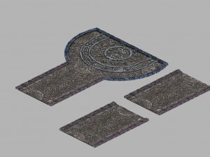 असुर स्वर्ग-उभरी पंक्तियाँ 01 3D मॉडल