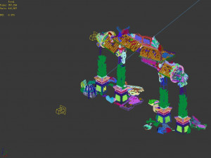shura celestial realm-archway-damaged 01 3D Model
