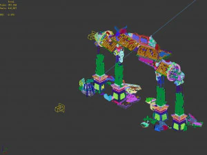 shura celestial realm-archway-damaged 01 3D Model
