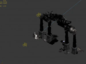 shura celestial realm-archway-damaged 01 3D Model