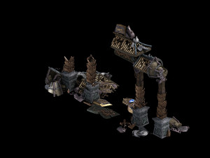 shura celestial realm-archway-damaged 02 3D 모델