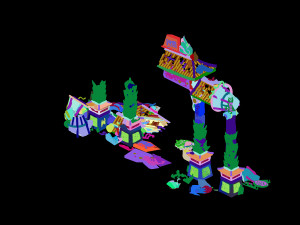 shura celestial realm-archway-damaged 02 3D 모델