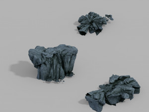 shura heaven-damaged-rocks Modèle 3D