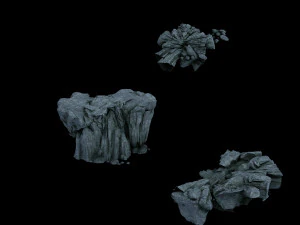 shura heaven-damaged-rocks 3D Model