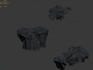 shura heaven-damaged-rocks 3D Model