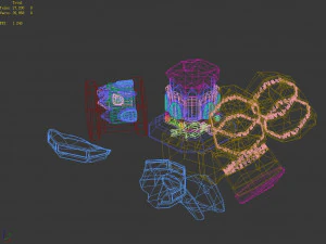 asura celestial realm-broken pillar 3D Model