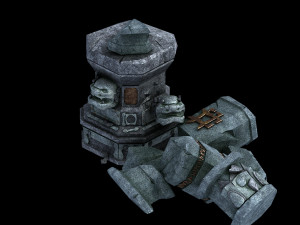 shura celestial realm-broken pillar 02 Modelo 3D