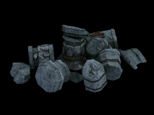 shura celestial realm-broken pillar 03 3D Модель