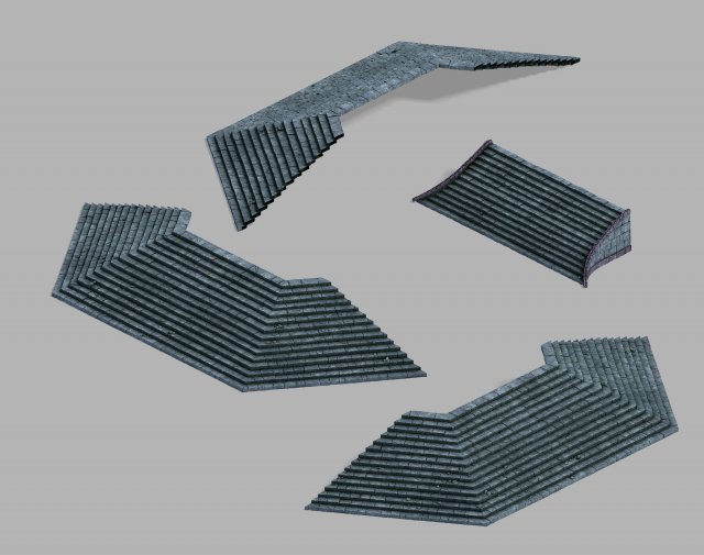 asura heaven-stairs 3D 模型 .c4d .max .obj .3ds .fbx .stl .blend 